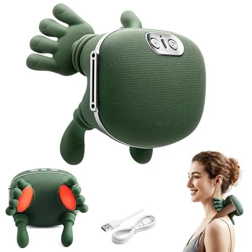 Smart Finger Pressure Neck Massager – Electric Deep Kneading Heated Back & Shoulder Massager