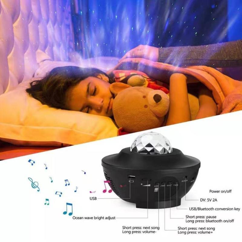 USB LED Night Light & Music Player | Remote & App Control | Starry Sky Projector