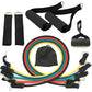 In 1 Natural Rubber Power Resist11ance Bands Exercise Belt For Home Office Outdoor Gym Equipment