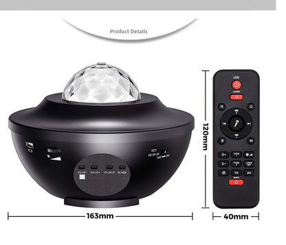 USB LED Night Light & Music Player | Remote & App Control | Starry Sky Projector