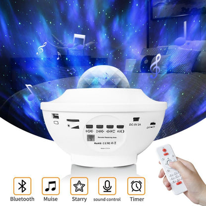 USB LED Night Light & Music Player | Remote & App Control | Starry Sky Projector