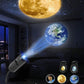 USB Galaxy Projector Lamp | Moon, Earth & Starry Sky | 6 Lenses