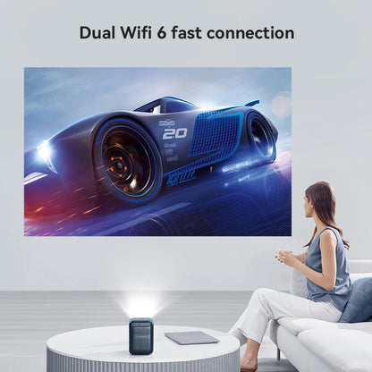 Wanbo New T2 Max 1080p Full HD Projector | Auto Focus | 450 ANSI | Dual-Band WiFi 6 | Portable Home Theater