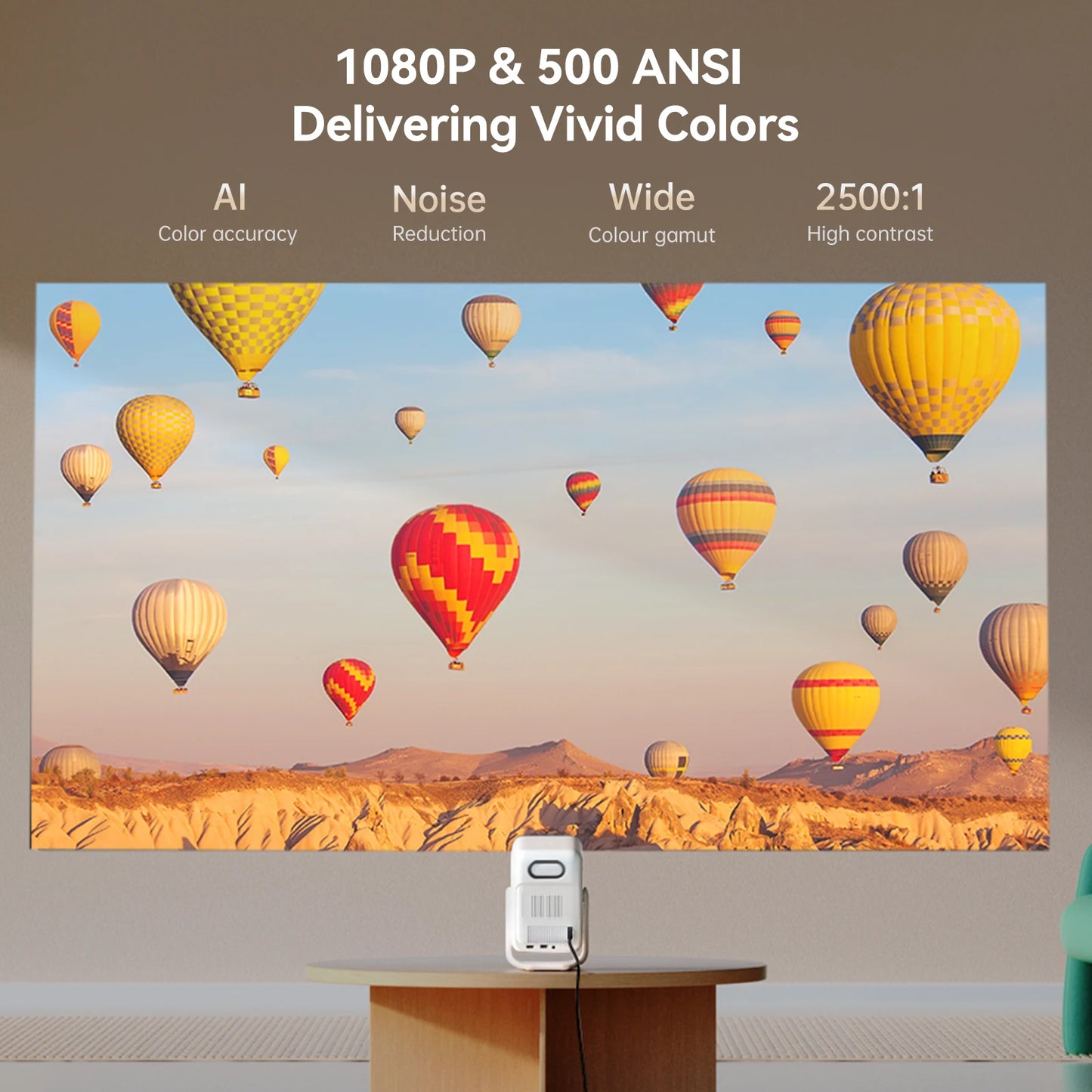 Wanbo T2 Ultra 1080p Smart Projector | Android TV 11 | 500 ANSI Lumens