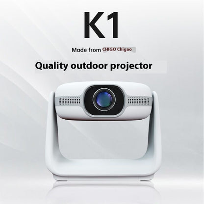 5G Intelligent Voice Projector – 4K HD, Ultra-Wide 168° Projection, Portable & Smart